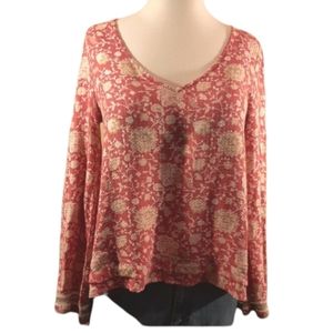O'NEILL - Women's Floral LongSleeve Top red Size S